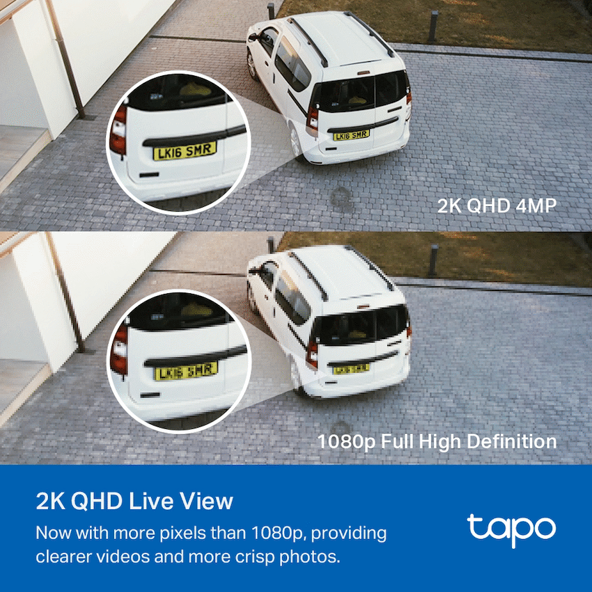 Tapo Smart Home TP-Link Tapo C720 4MP 2K QHD Outdoor security Camera with 2800 lumen floodlight