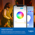 Tapo Smart Home TP-Link Tapo L530E (4-Pack) Smart Wi-Fi Light Bulb - Multicolor