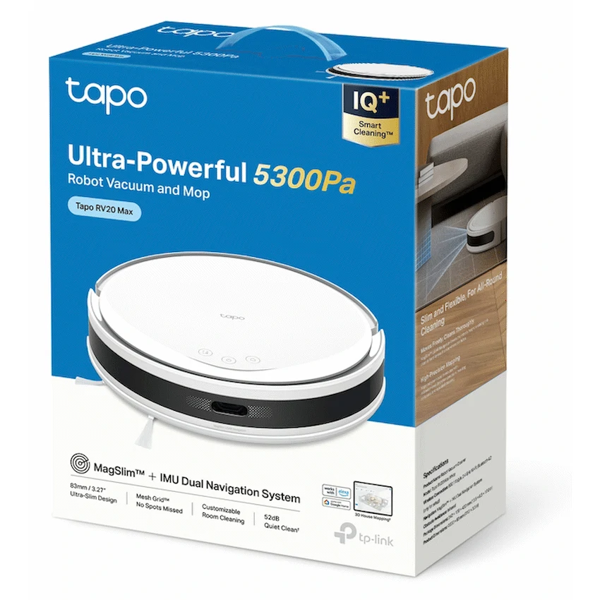 Tapo Smart Home TP-Link Tapo RV20 Max Robot Vacuum Cleaner
