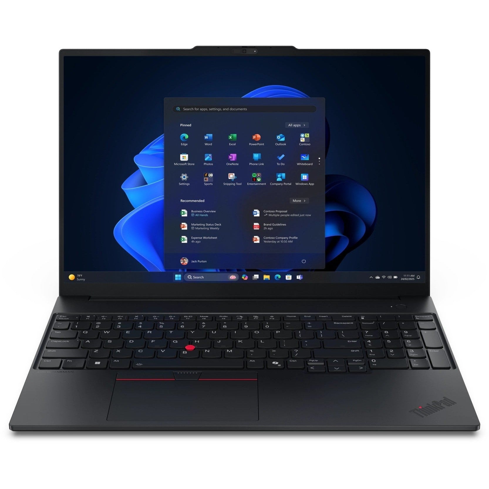 LENOVO ThinkPad E16 Gen 3 |Ultra 5-225U|BLACK|16'' WUXGA|16GB DDR5|512GB PCIe SSD|3yr OSS|WIN11 Pro