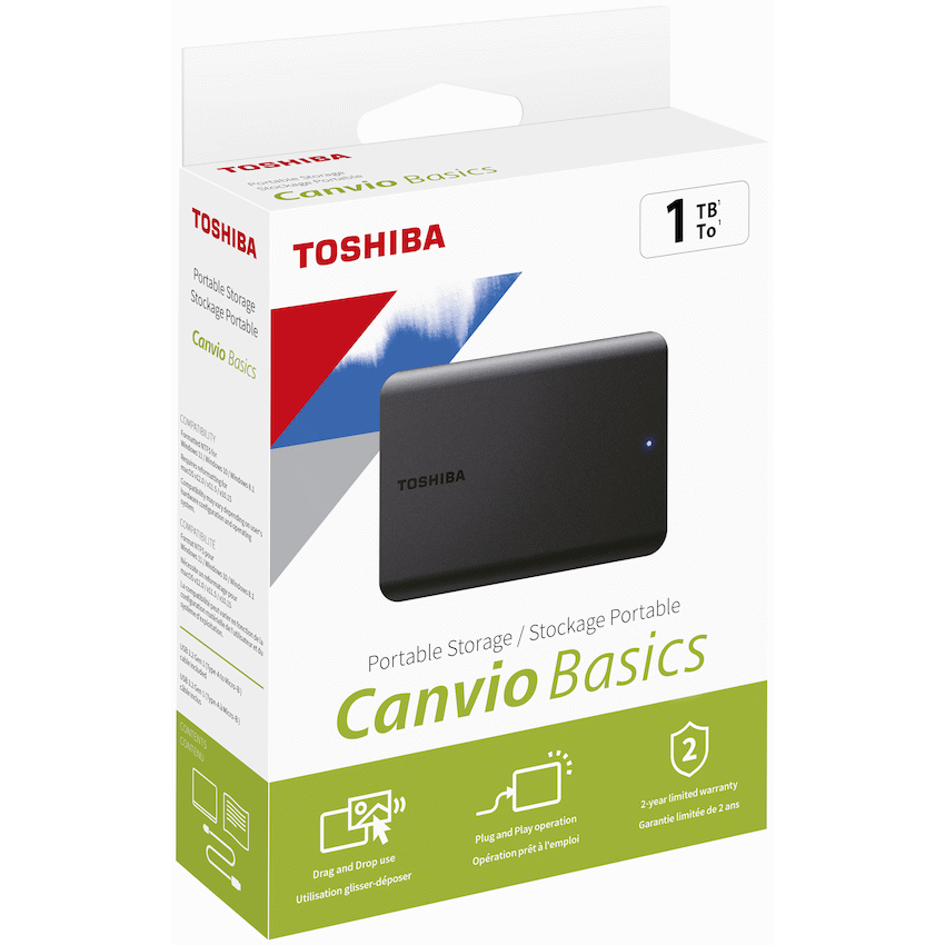 Toshiba Devices Toshiba Canvio Basics 1tb 2.5" USB 3.2 - Black
