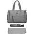 Totes Babe Bags Totes Babe Luna Diaper Shoulder Bag Light Grey