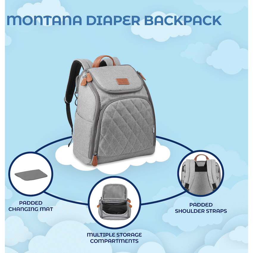 Totes Babe Bags Totes Babe Montana Diaper Backpack