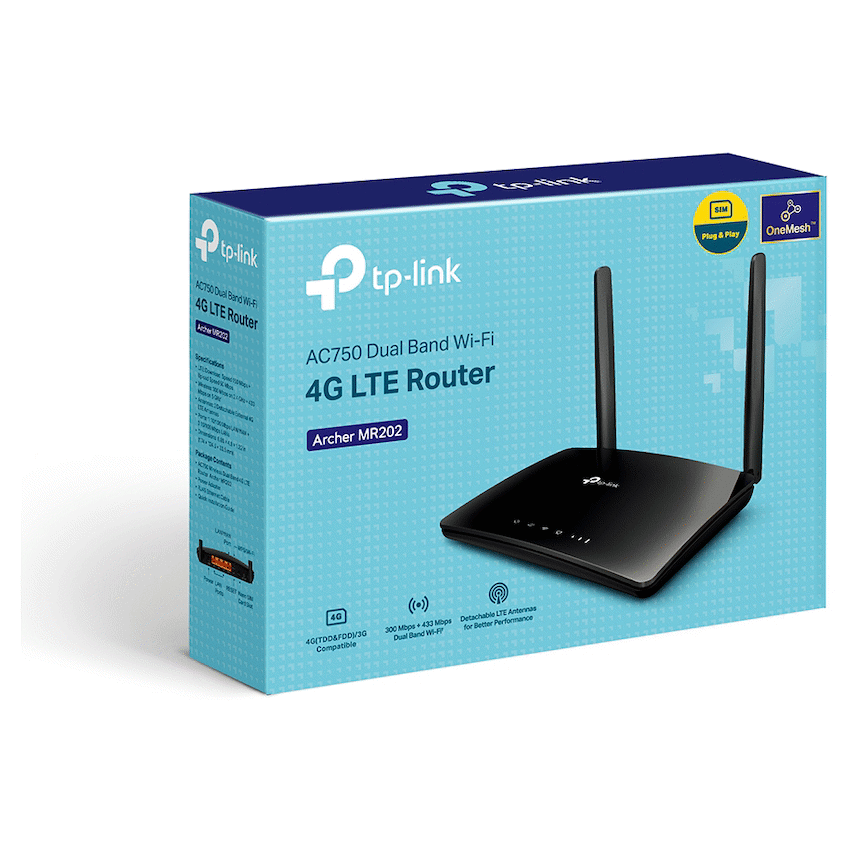 TP-Link Networking Archer MR202 AC750 Wireless Dual-Band 4G LTE Router