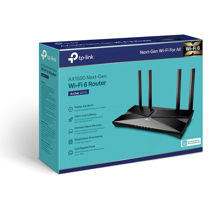 TP-Link Networking TP-Link Archer AX10 AX1500 Wi-Fi 6 Router