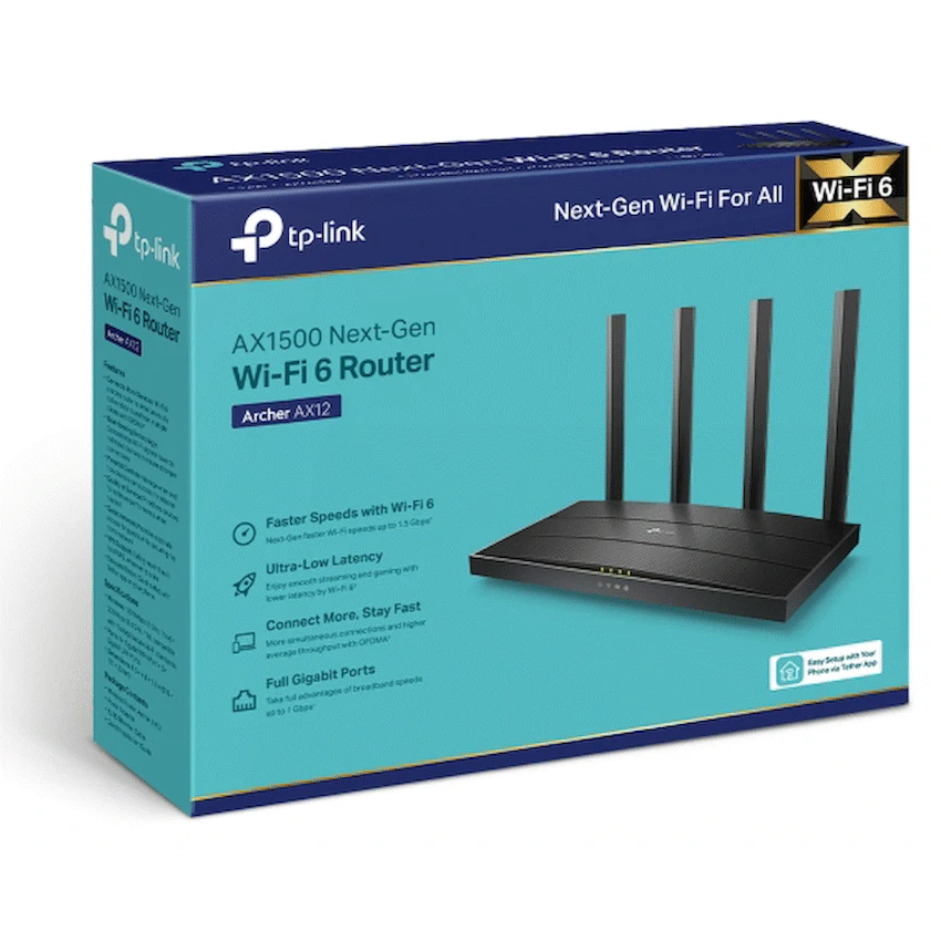 TP-Link Networking TP-Link Archer AX12 AX1500 Wi-Fi 6 Router