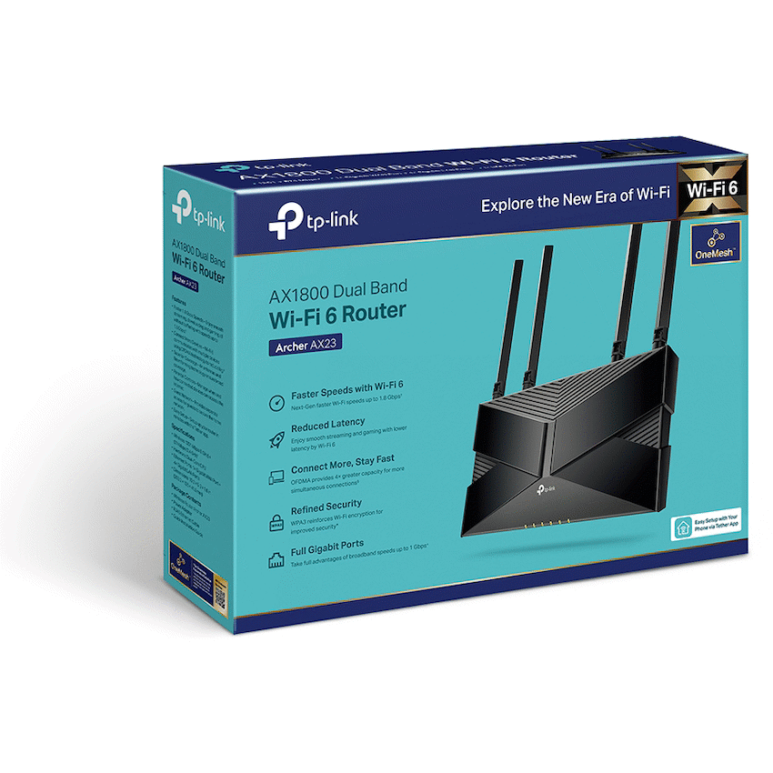 TP-Link Networking TP-Link Archer AX23 AX1800 Dual-Band Wi-Fi 6 Router