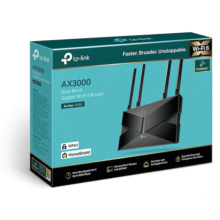 TP-Link Networking TP-Link Archer AX53 AX3000 Dual-Band Wi-Fi 6 Router