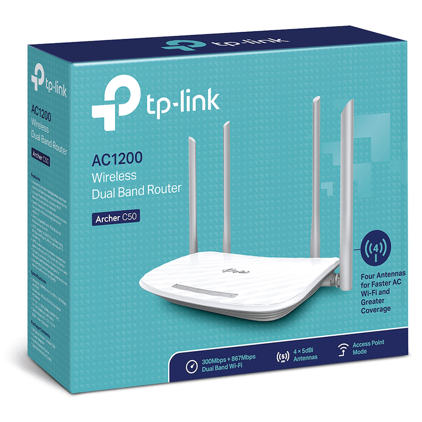 TP-Link Networking TP-Link Archer C50 AC1200 Dual-Band Wi-Fi Router