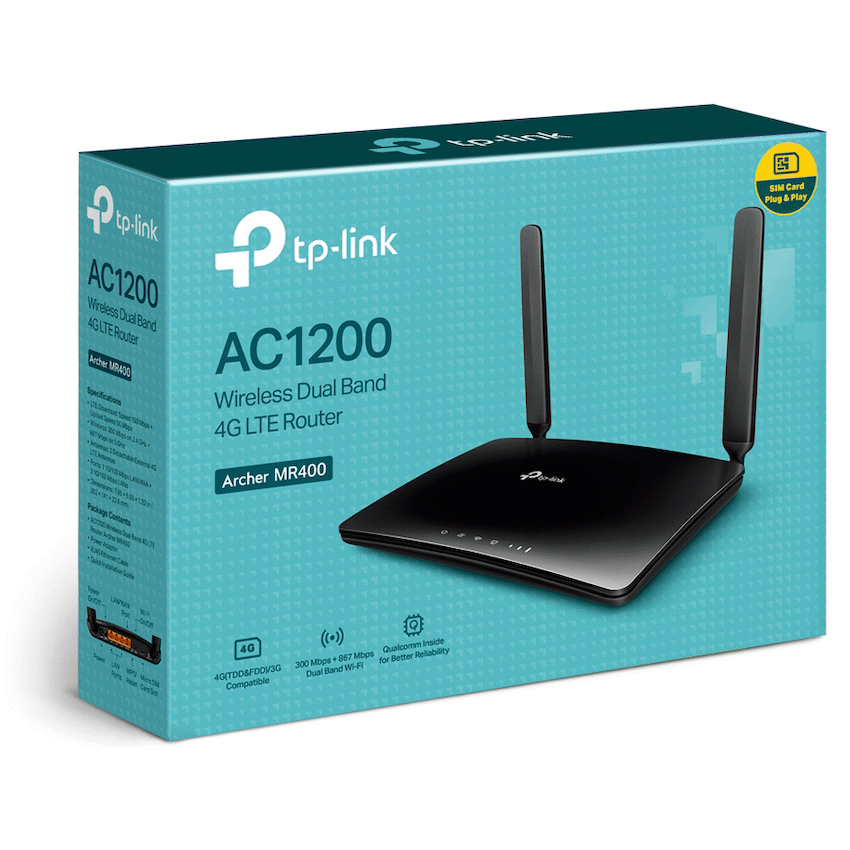TP-Link Networking TP-Link Archer MR400 AC1200 Wireless Dual-Band 4G LTE Router