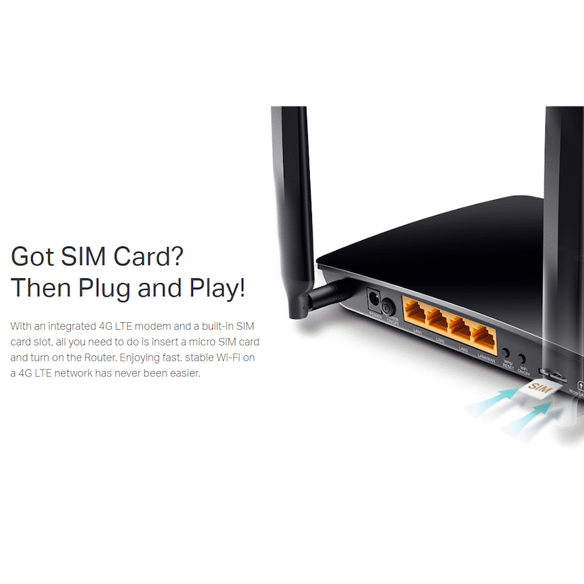 TP-Link Networking TP-Link Archer MR400 AC1200 Wireless Dual-Band 4G LTE Router