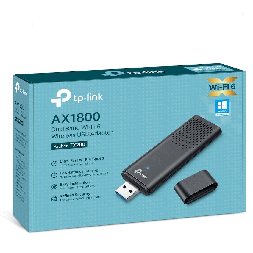 TP-Link Networking TP-Link Archer TX20U Dual-Band Wi-Fi 6 Wireless USB Adapter