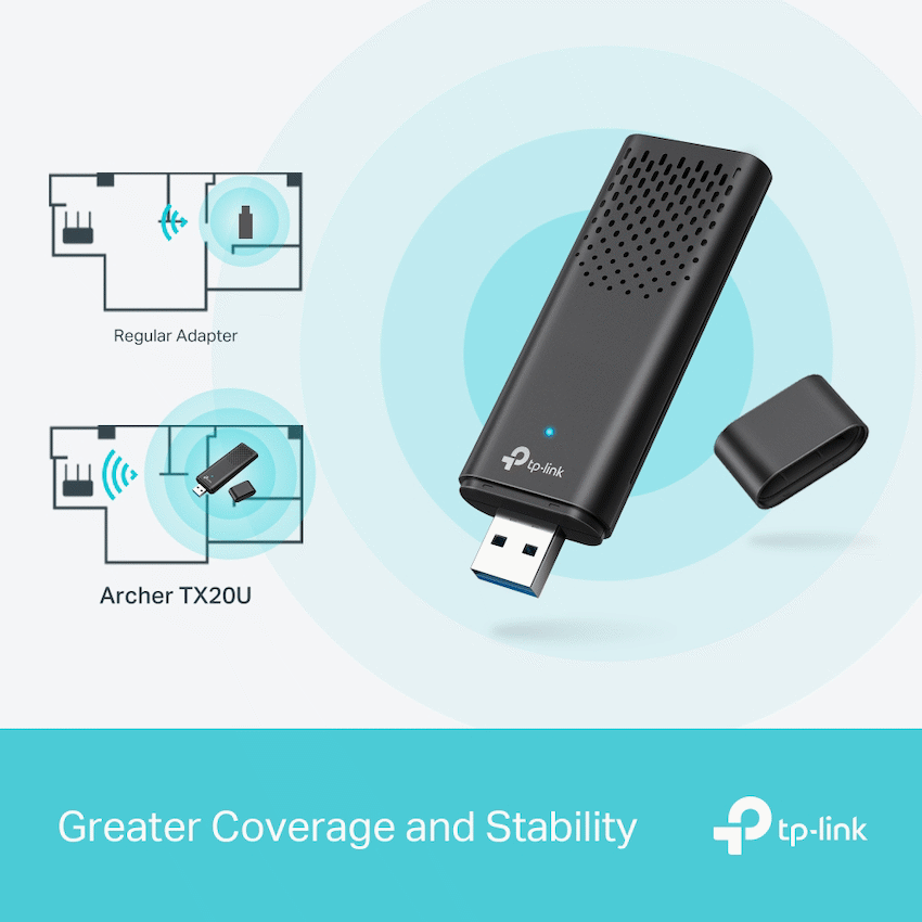 TP-Link Networking TP-Link Archer TX20U Dual-Band Wi-Fi 6 Wireless USB Adapter