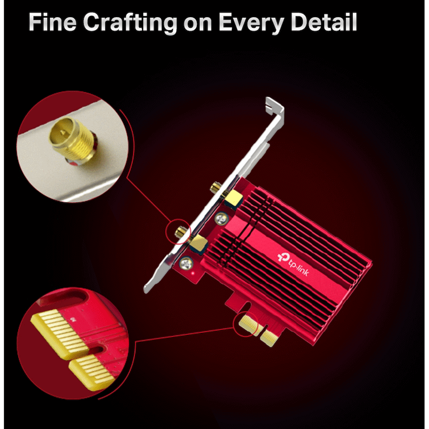 TP-Link Networking TP-Link Archer TX3000E AX3000 Wi-Fi 6 Bluetooth 5.0 PCI Express Adapter