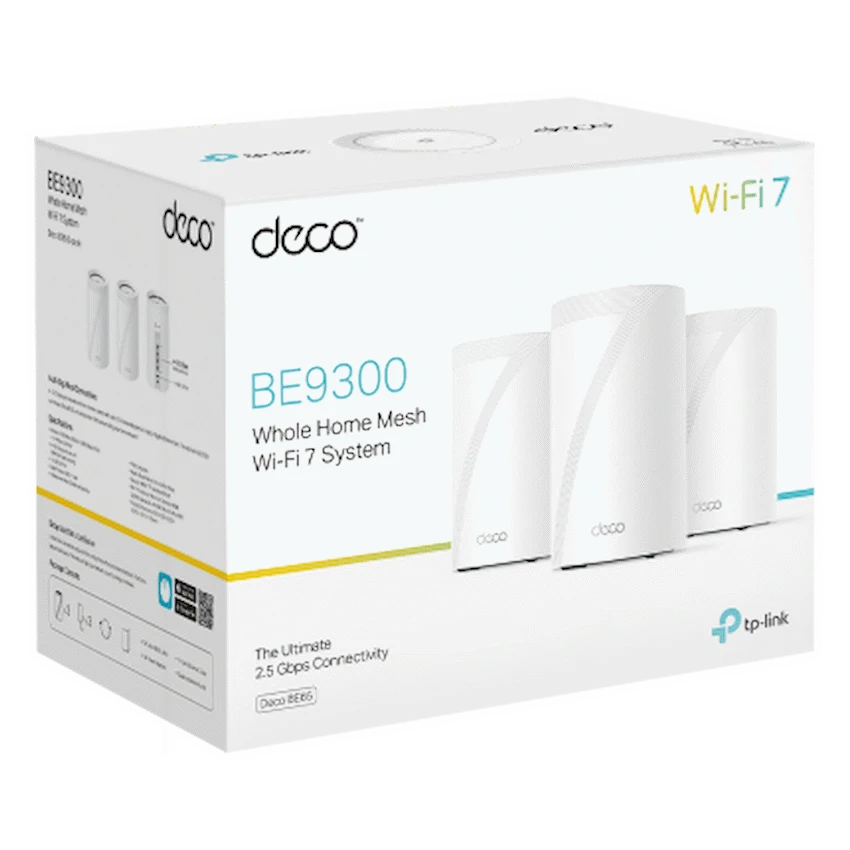 TP-LINK Networking TP-Link Deco BE65 (3-Pack) BE9300 Whole Home Mesh Wi-Fi 7 System