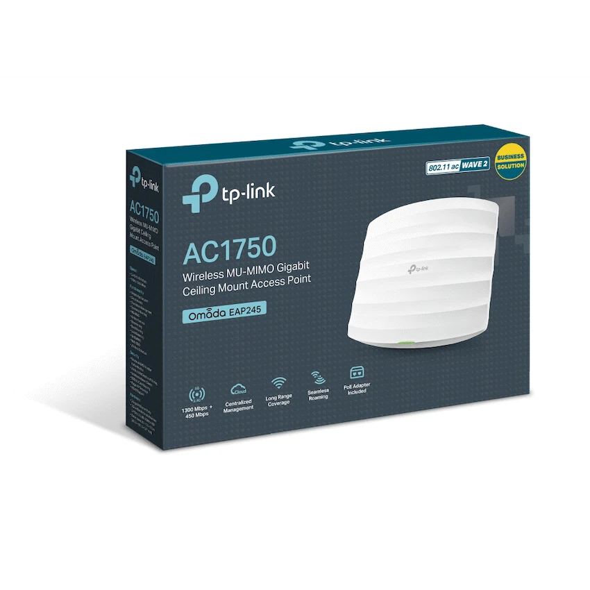 TP-Link Networking TP-Link EAP245 AC1750 Dual-Band Ceiling-Mount Access Point