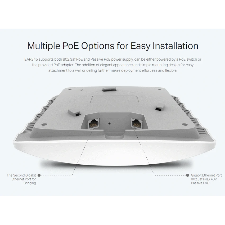 TP-Link Networking TP-Link EAP245 AC1750 Dual-Band Ceiling-Mount Access Point