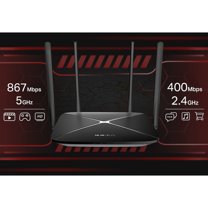 TP-Link Networking TP-Link Mercusys AC12G AC1300 Wireless Dual Band Gigabit