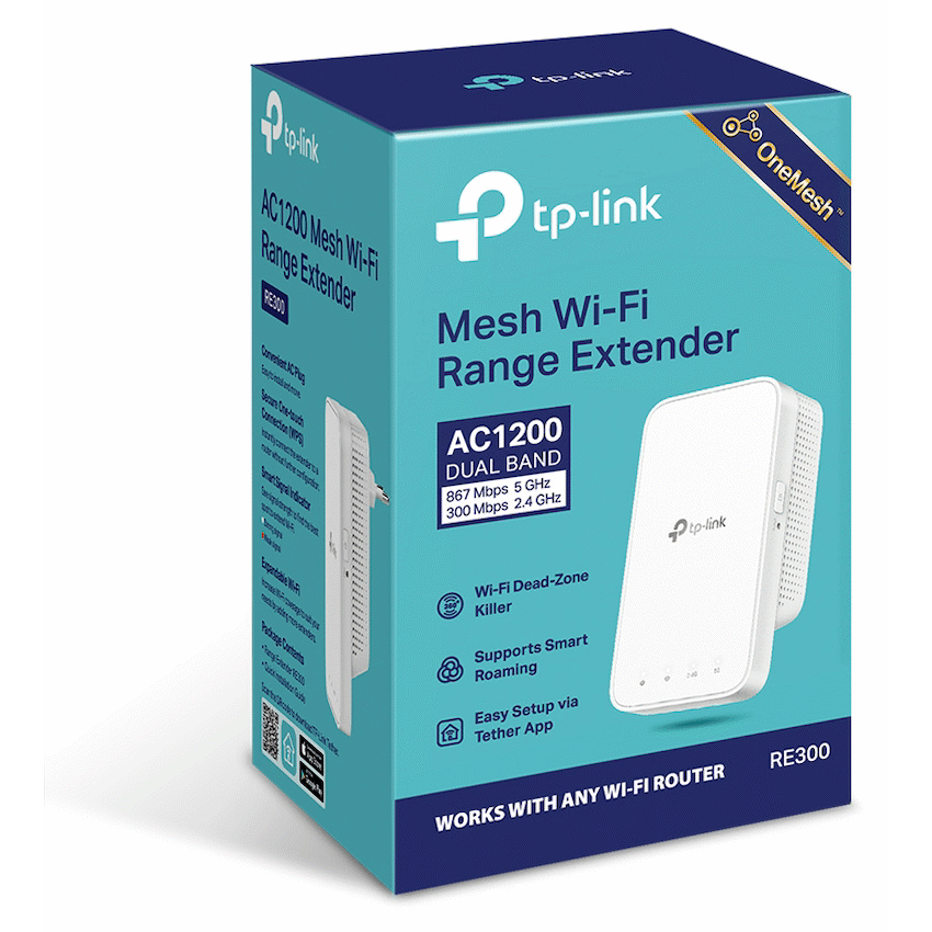 TP-Link Networking TP-Link RE300 AC1200 Wi-Fi Range Extender