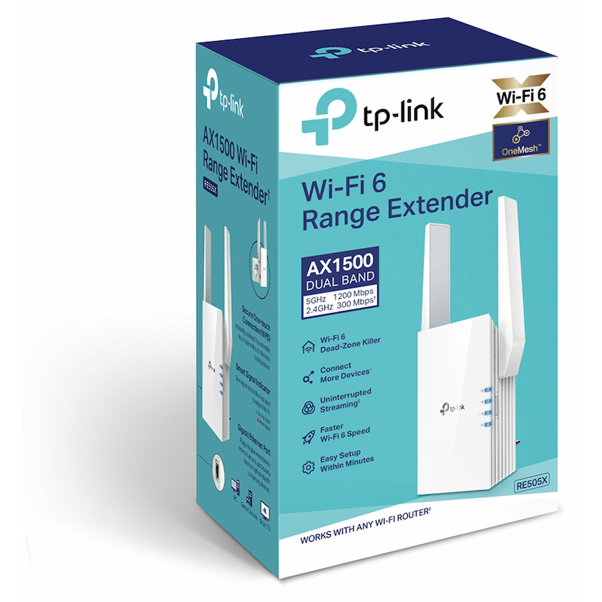 TP-Link Networking TP-Link RE505X AX1500 Wi-Fi 6 Range Extender