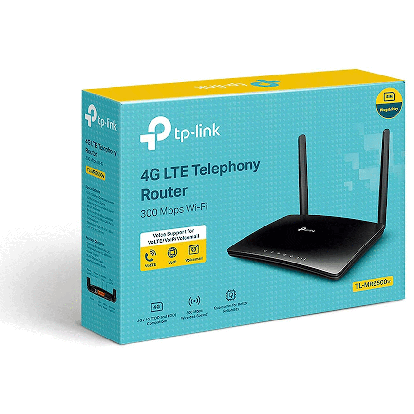 TP-Link Networking TP-Link TL-MR6500V 300Mbps Wireless N 4G LTE Router + VoIP