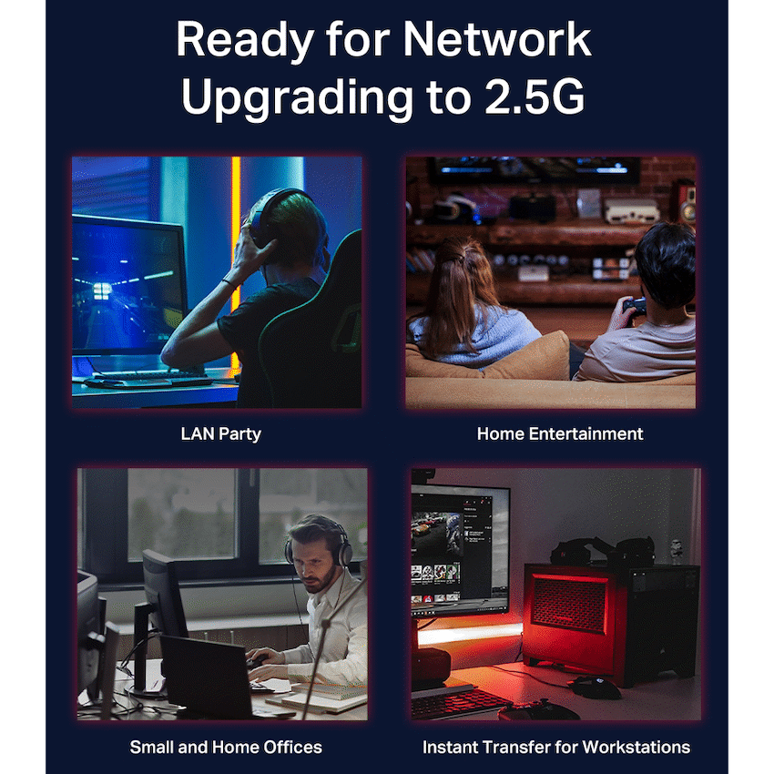 TP-Link Networking TP-Link TL-SG105-M2 5-Port 2.5G Multi-Gigabit Desktop Switch