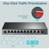 TP-Link Networking TP-Link TL-SG1210MP 10-Port Gigabit Desktop Switch with 8-Port PoE+