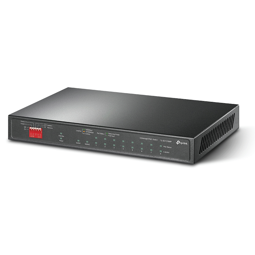 TP-Link Networking TP-Link TL-SG1210MP 10-Port Gigabit Desktop Switch with 8-Port PoE+