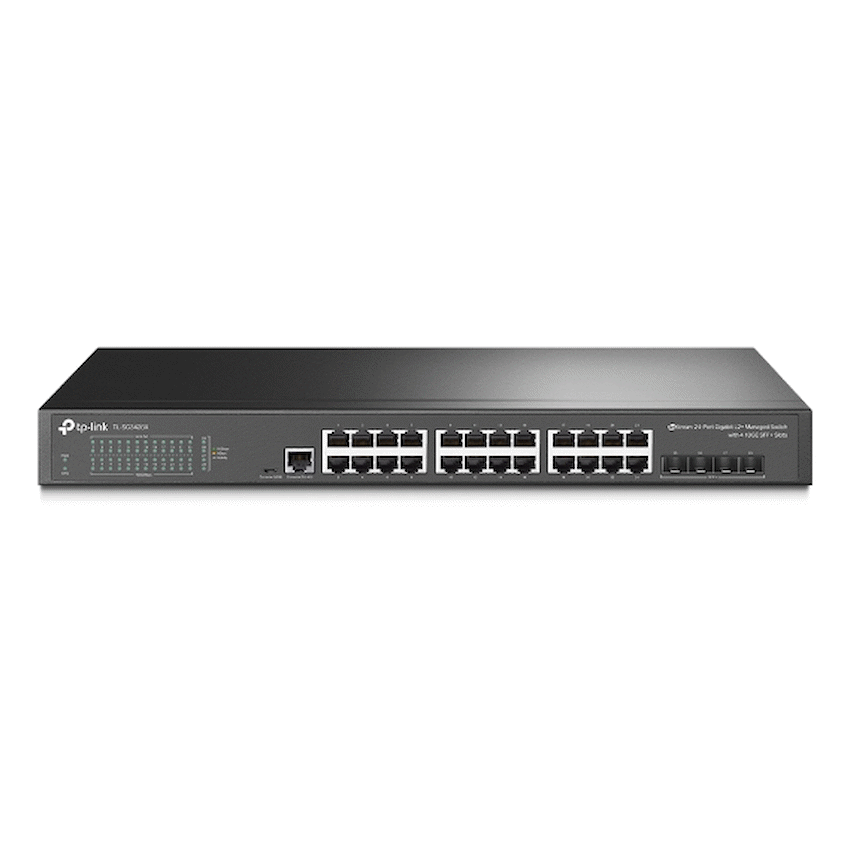 TP-Link Networking TP-Link TL-SG3428X JetStream 24-Port Gigabit L2+ Managed Switch with 4 10GE SFP+ Slots