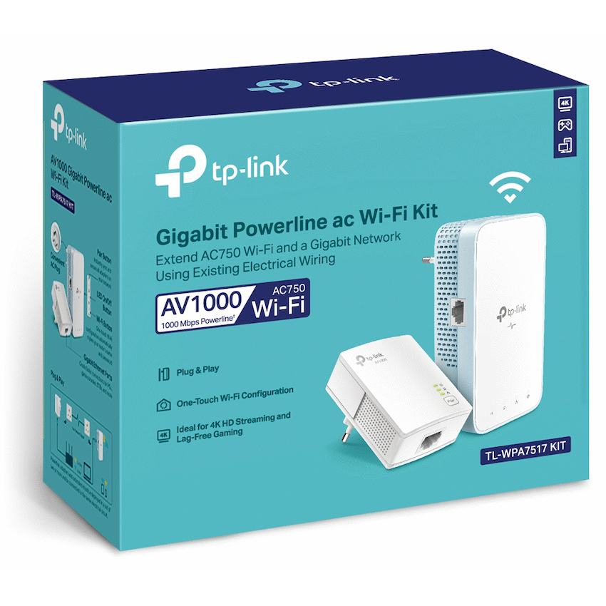 TP-Link Networking TP-Link TL-WPA7517 KIT AV1000 Powerline Wi-Fi Kit