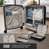 Travelwize Expandable PP 55cm Carry On Luggage - Dark Grey