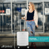 Travelwize Luggage Travelwize Cabana ABS 4-Wheel Spinner 55cm Luggage - Platinum