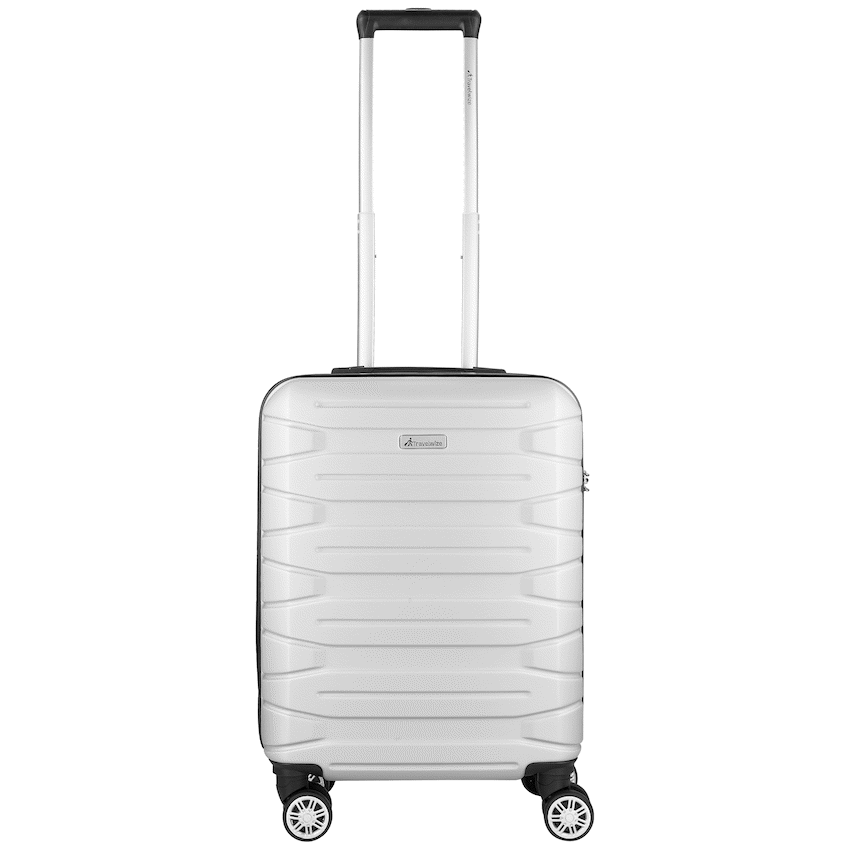 Travelwize Luggage Travelwize Cabana ABS 4-Wheel Spinner 55cm Luggage - Platinum