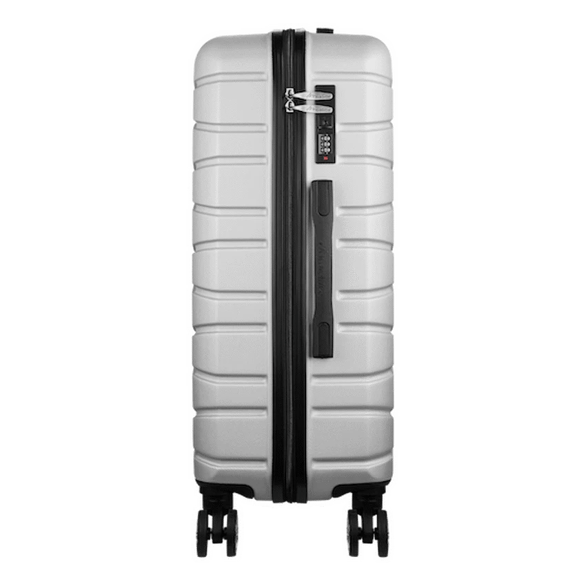 Travelwize Luggage Travelwize Cabana ABS 4-Wheel Spinner 65cm Luggage - Platinum