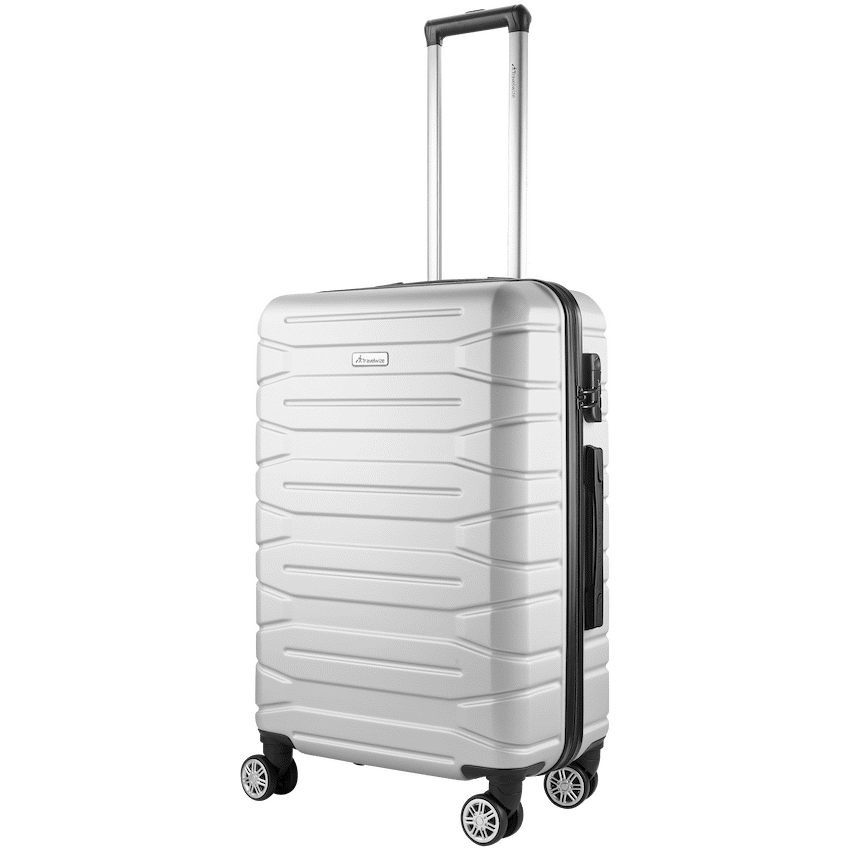Travelwize Luggage Travelwize Cabana ABS 4-Wheel Spinner 65cm Luggage - Platinum