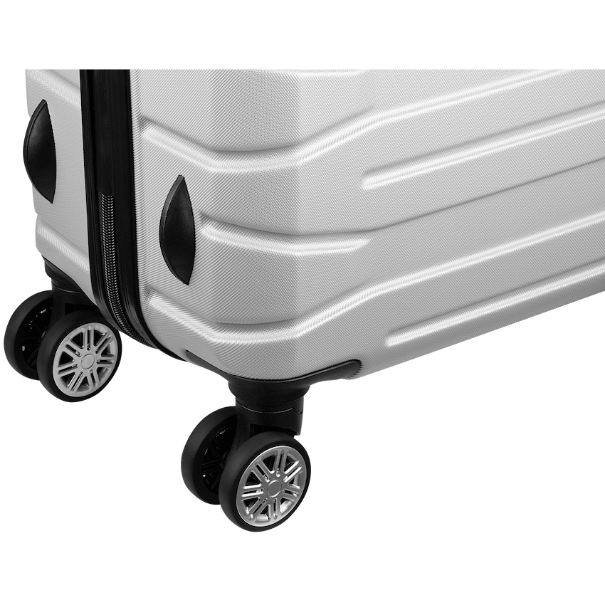 Travelwize Luggage Travelwize Cabana ABS 4-Wheel Spinner 65cm Luggage - Platinum