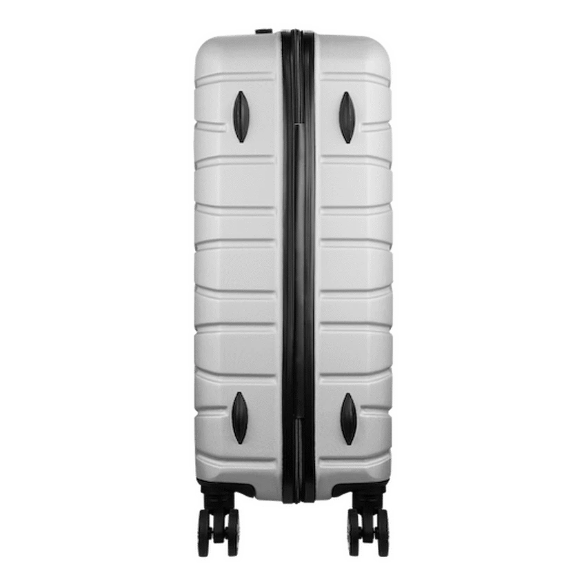 Travelwize Luggage Travelwize Cabana ABS 4-Wheel Spinner 65cm Luggage - Platinum