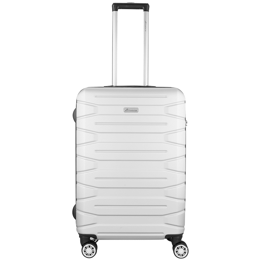 Travelwize Luggage Travelwize Cabana ABS 4-Wheel Spinner 65cm Luggage - Platinum