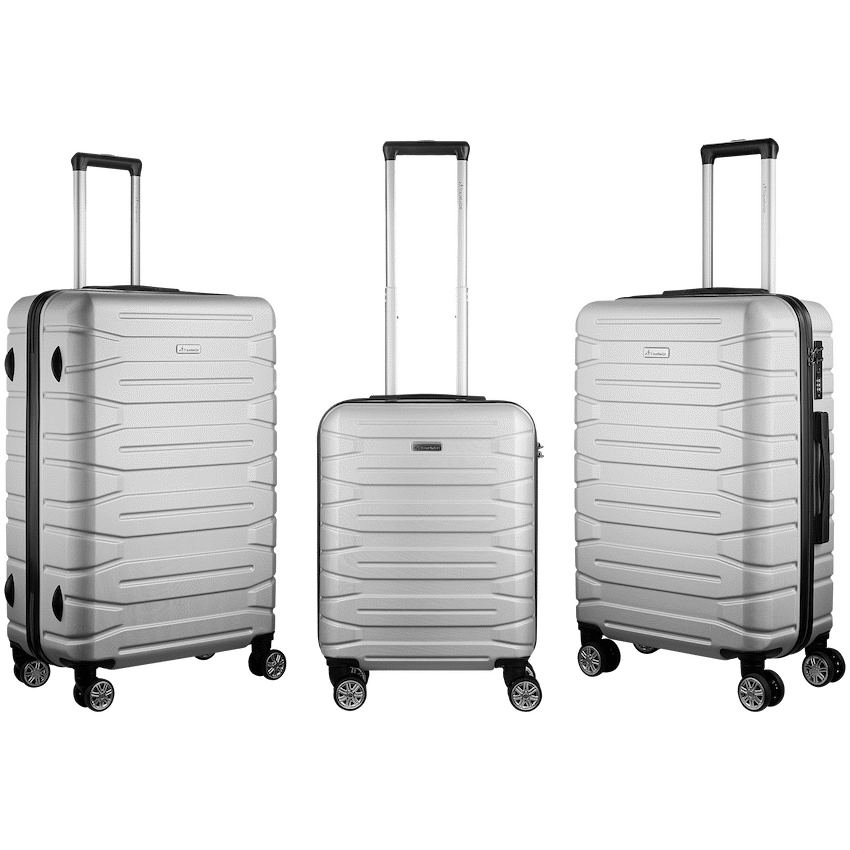 Travelwize Luggage Travelwize Cabana ABS 4-Wheel Spinner 75cm Luggage - Platinum