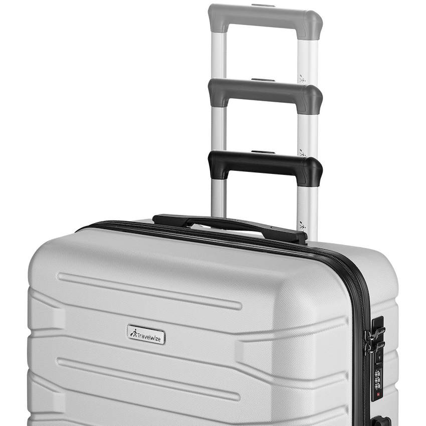 Travelwize Luggage Travelwize Cabana ABS 4-Wheel Spinner 75cm Luggage - Platinum
