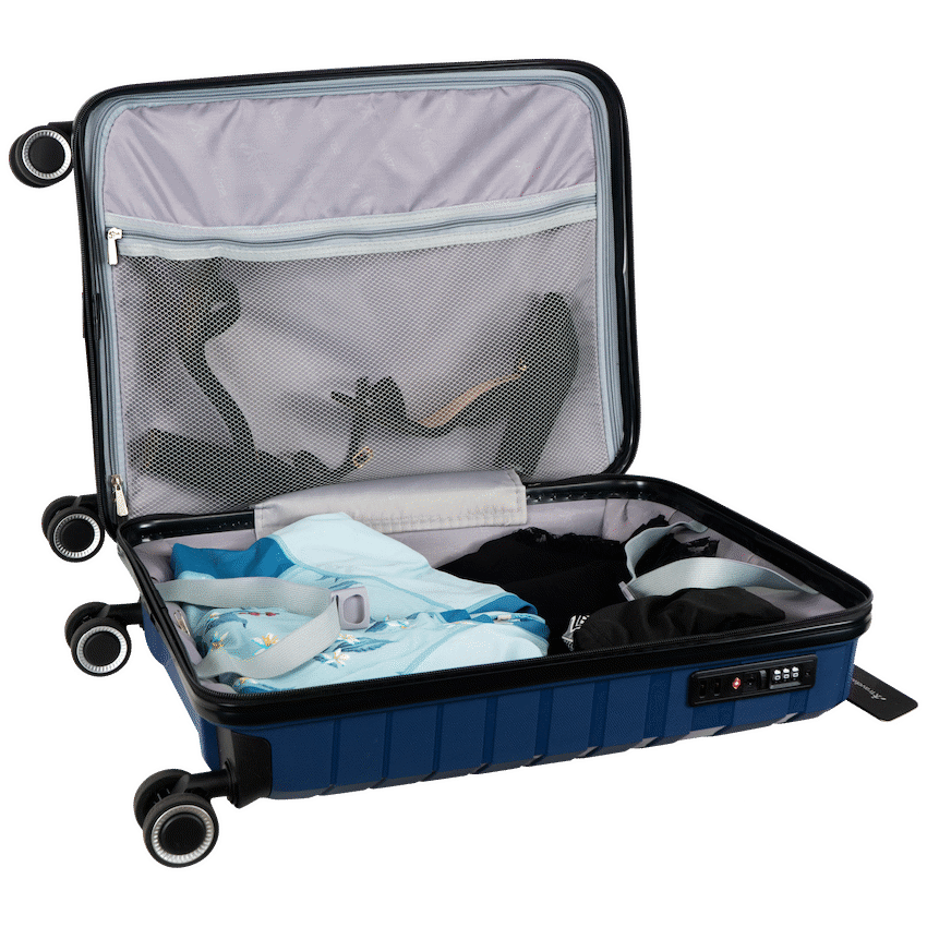 Travelwize Luggage Travelwize Java PP 4-Wheel Spinner 55cm Luggage - Azure