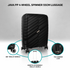 Travelwize Luggage Travelwize Java PP 4-Wheel Spinner 55cm Luggage - Black