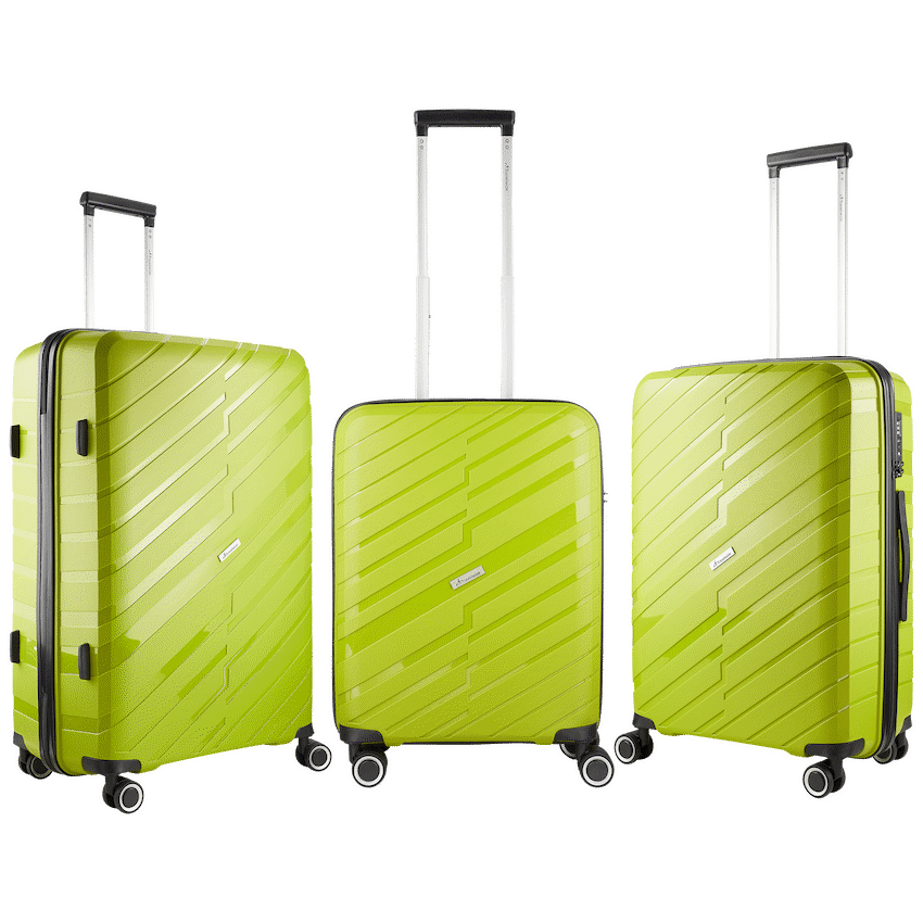 Travelwize Luggage Travelwize Java PP 4-Wheel Spinner 55cm Luggage - Lime
