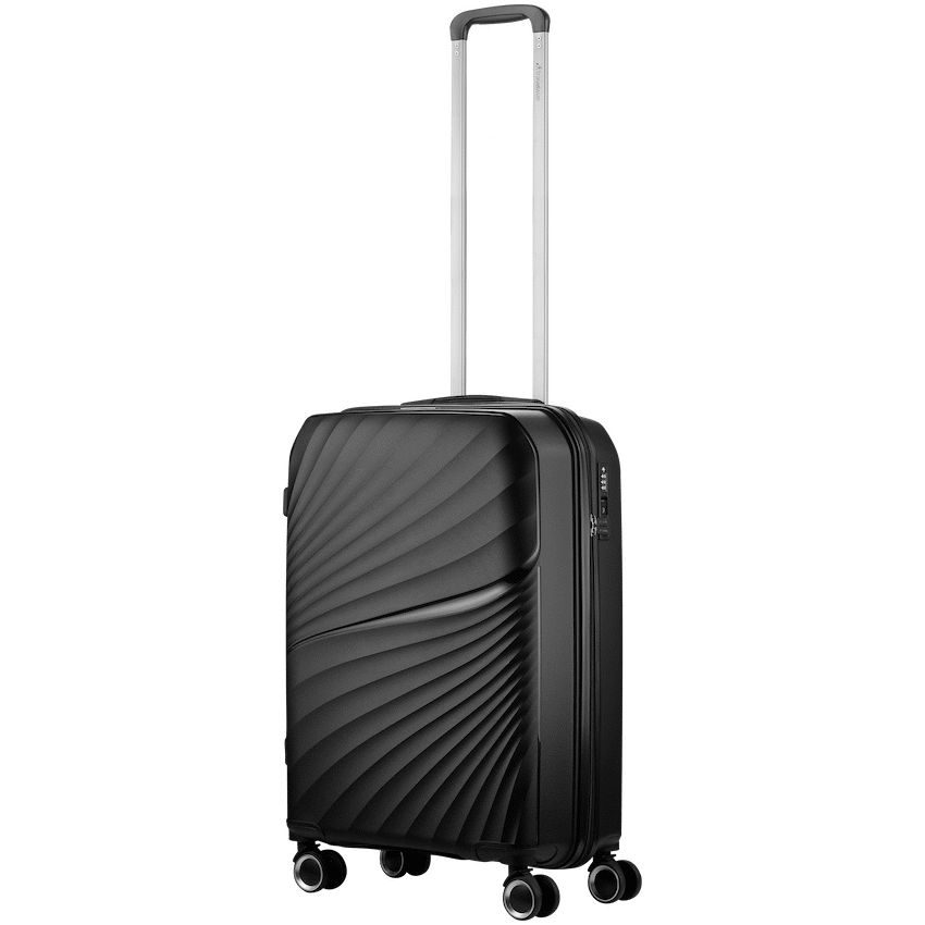Travelwize Luggage Travelwize Quartz PP 55cm 4-Wheel Spinner Luggage - Black