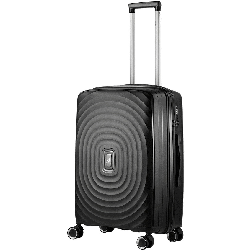 Travelwize Luggage Travelwize Ripple PP 4-Wheel Spinner 55cm Luggage - Black