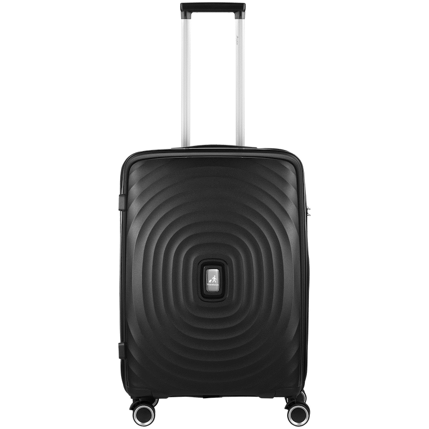 Travelwize Luggage Travelwize Ripple PP 4-Wheel Spinner 65cm Luggage - Black