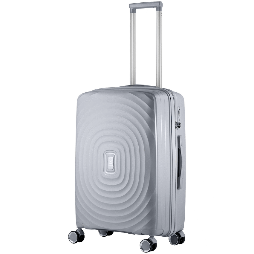 Travelwize Luggage Travelwize Ripple PP 4-Wheel Spinner 65cm Luggage - Platinum