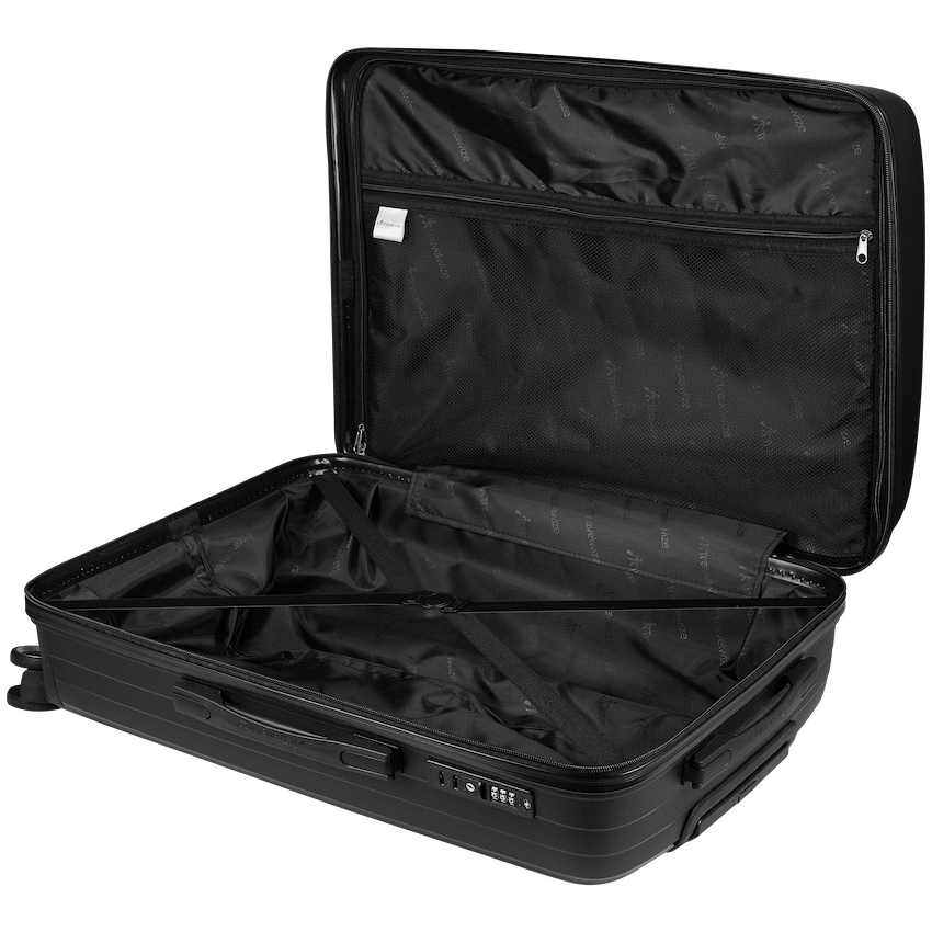 Travelwize Luggage Travelwize Ripple PP 4-Wheel Spinner 75cm Luggage - Black
