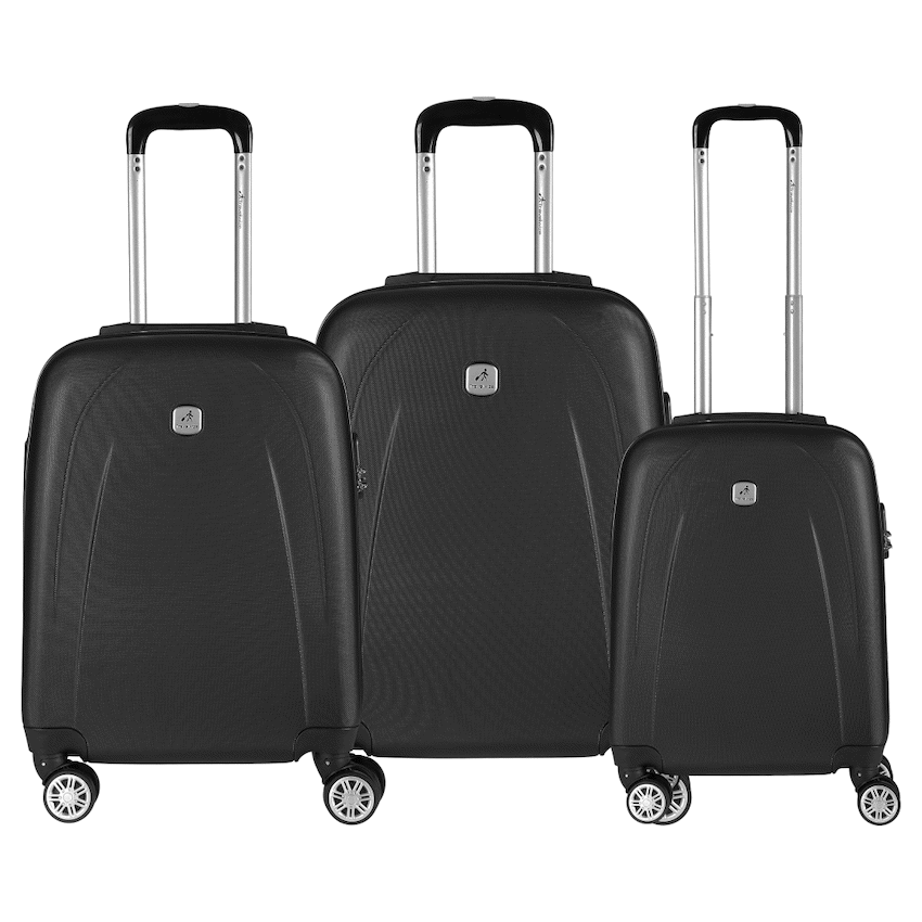 Travelwize Luggage Travelwize Stratus ABS 3-Piece Set - Dark Grey
