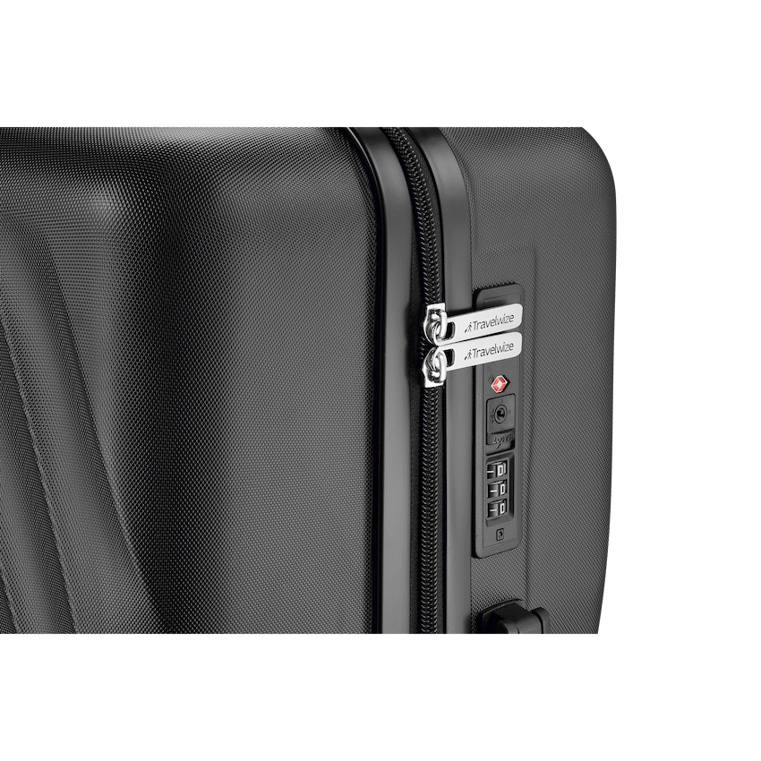 Travelwize Luggage Travelwize Terra ABS 55cm 4-Wheel Spinner Luggage - Black